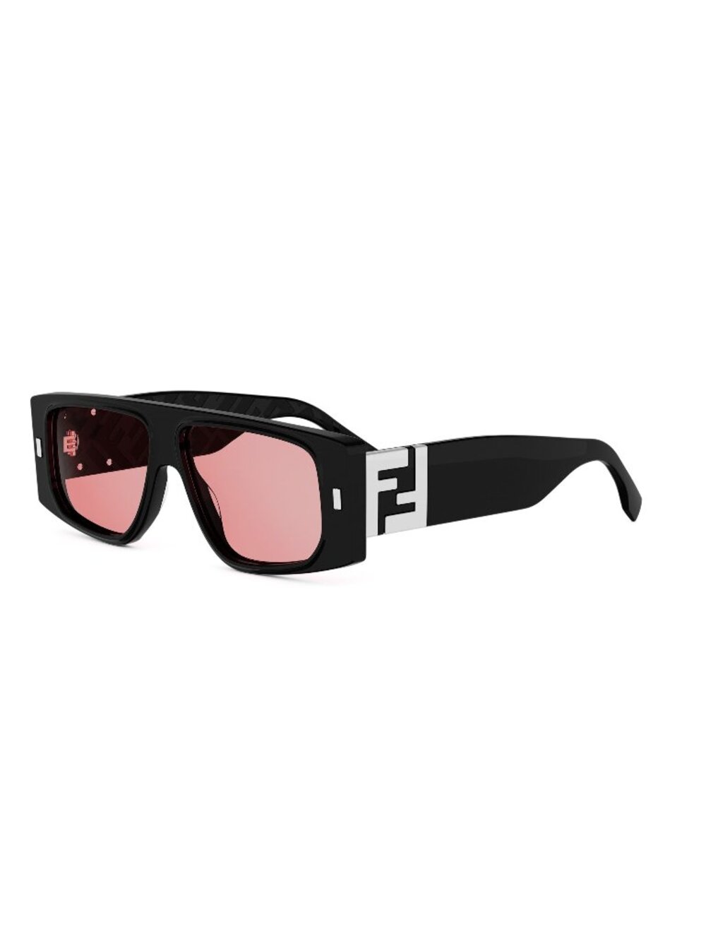 New FENDI Men's Sunglasses Acetate Frame FF SQUARED FE40214U 01Y 56